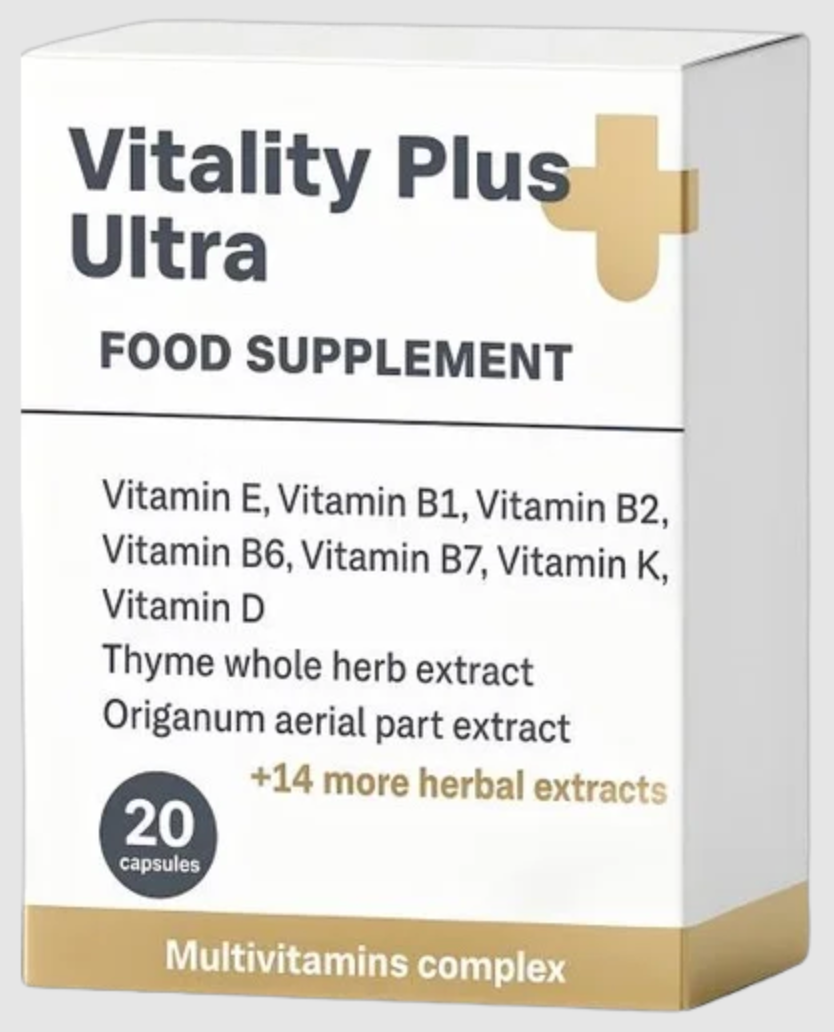 Vitality Plus Ultra™ étrend-kiegészítő csomagolás